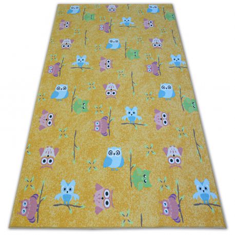 Alfombra infantil OWLS Búhos Buhitos amarillo - Infantiles - A Medida