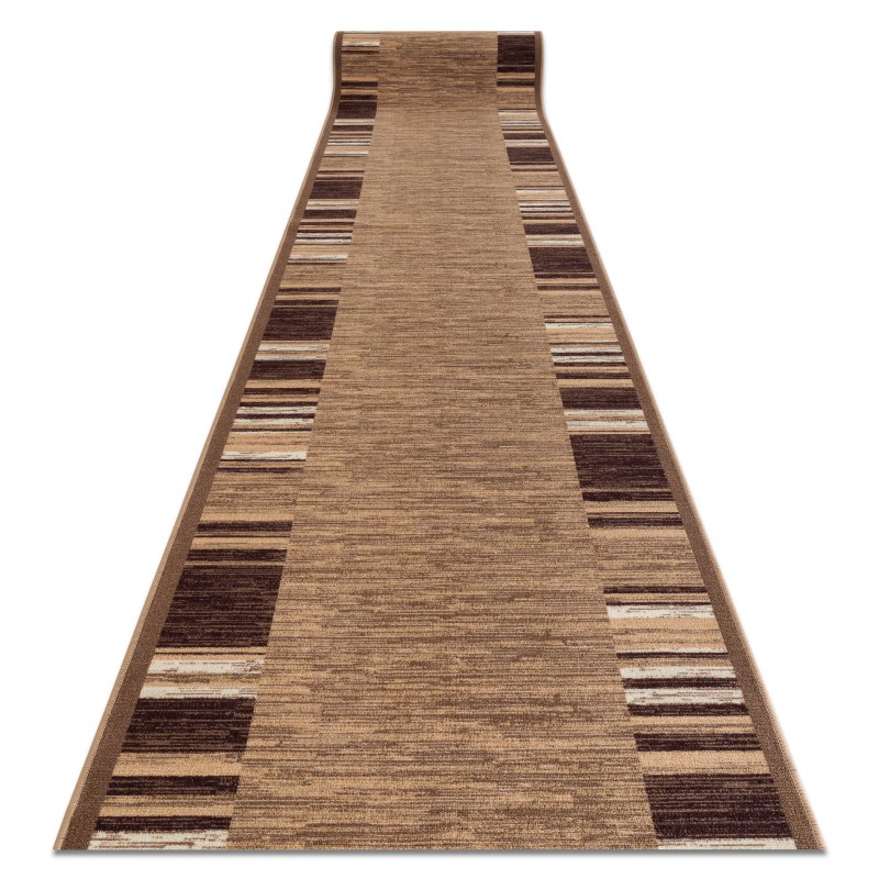Alfombra de pasillo con refuerzo de goma ADAGIO beige - gotowe EAN